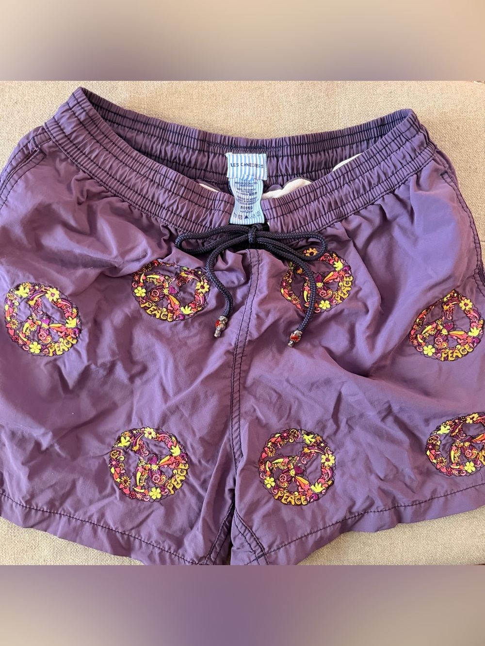 Les Canebiers Mens Swim Short size XL peace
